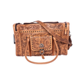 Hand-Tooled Leather Duffle Bag – Western Travel Carryall