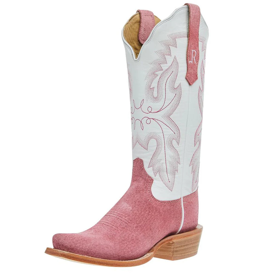 R. Watson Women's Rose Boar Cowgirl Boot – Cutter Toe
