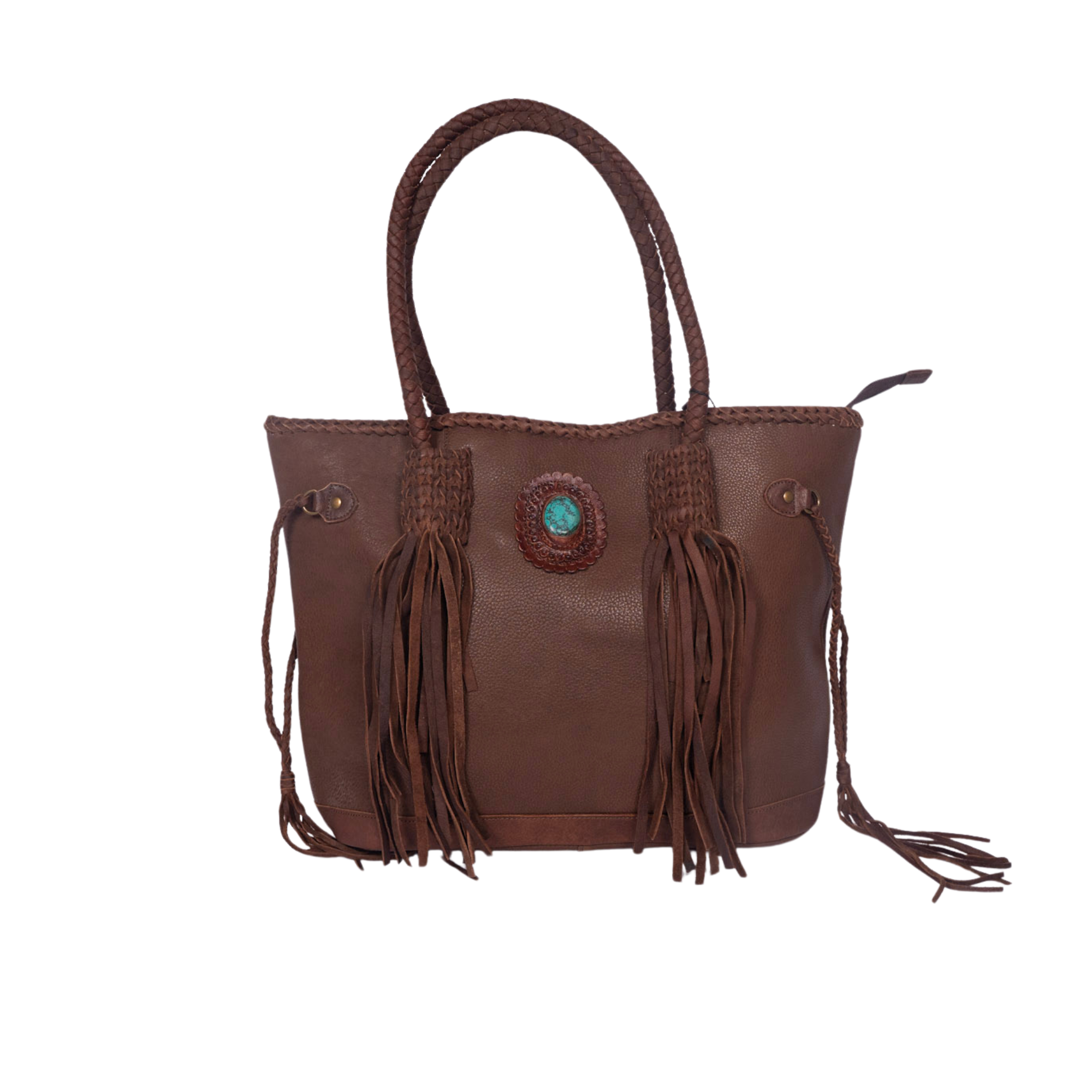 Handmade Leather Crossbody – Braided Edge Western Bag