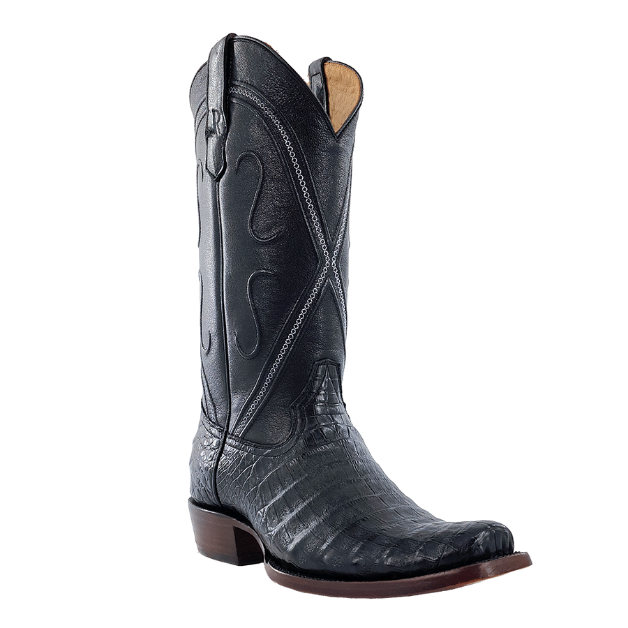 R. Watson Caiman Belly Cowboy Boot – Medium Round Toe