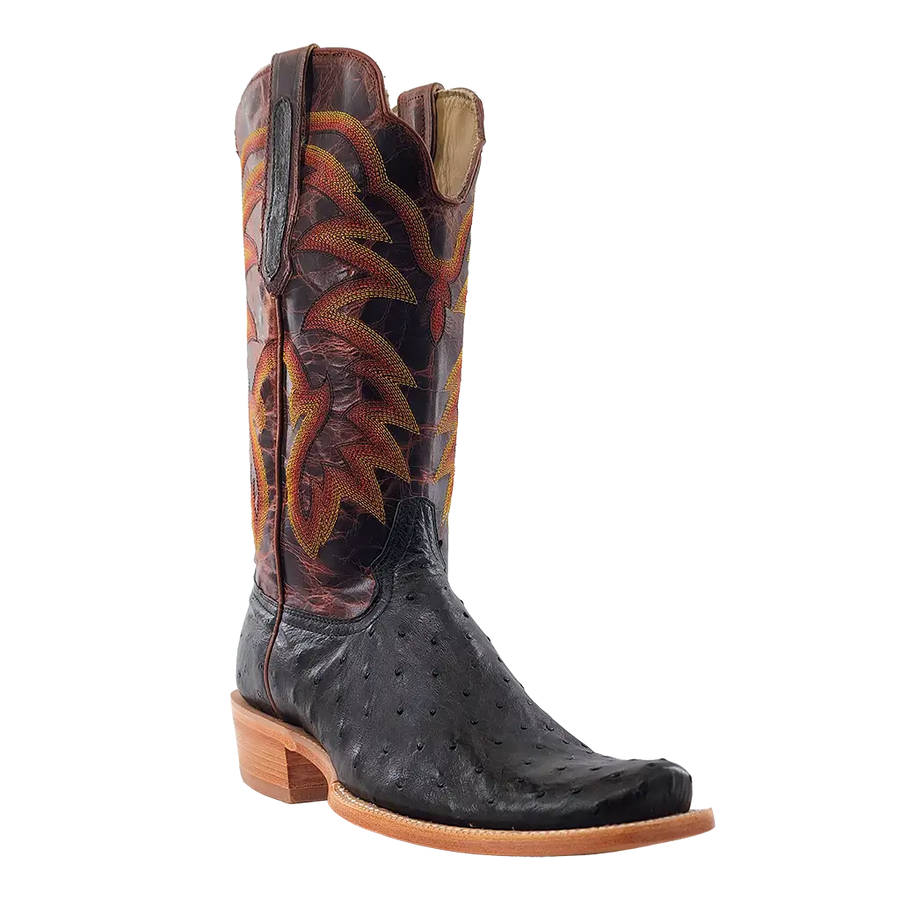 R. Watson Full Quill Ostrich Cowboy Boot – Narrow Square Toe