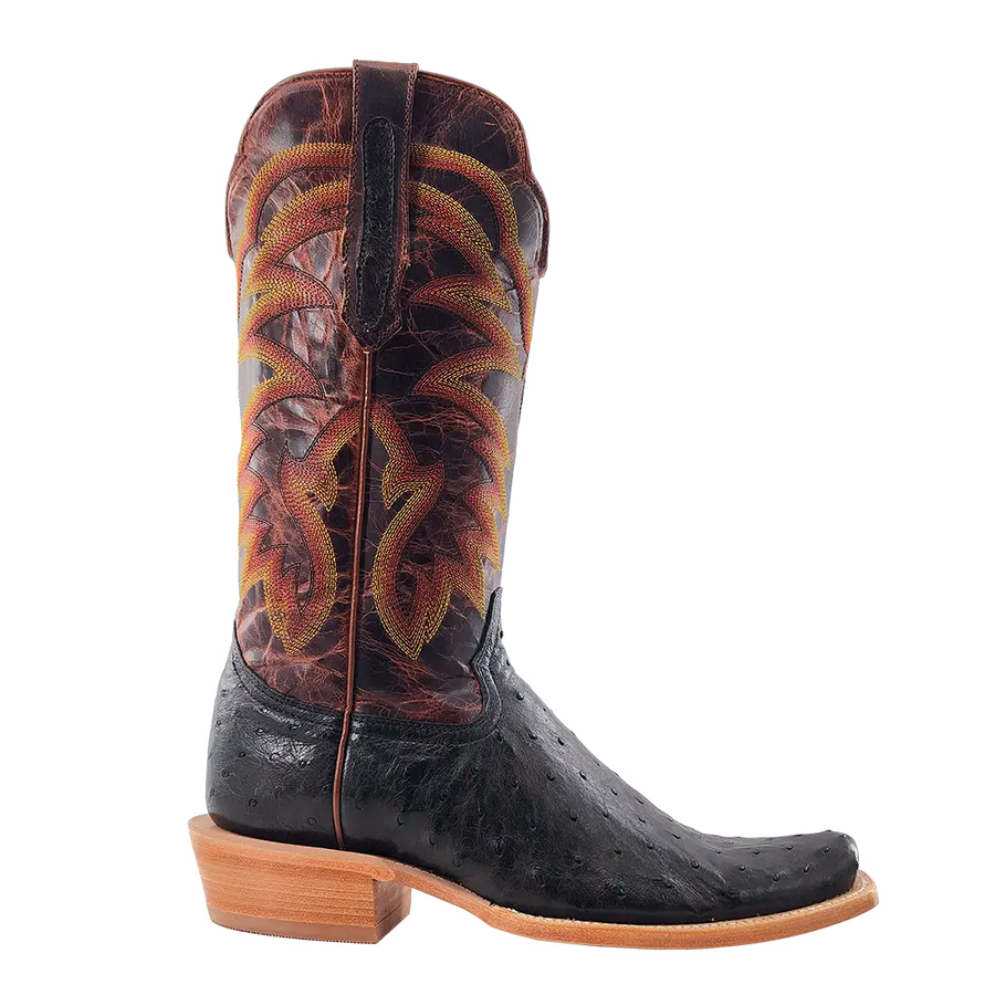 R. Watson Full Quill Ostrich Cowboy Boot – Narrow Square Toe