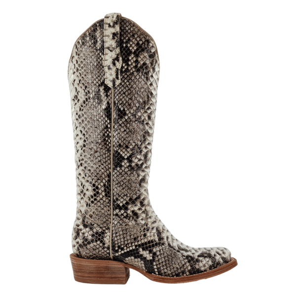 R. Watson Women's Python Cowboy Boot – Narrow Square Toe