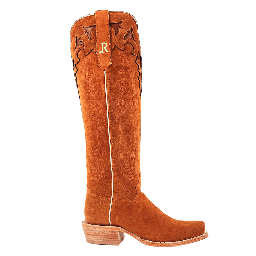 R. Watson Women's Roughout Cowboy Boot – Narrow Square Toe