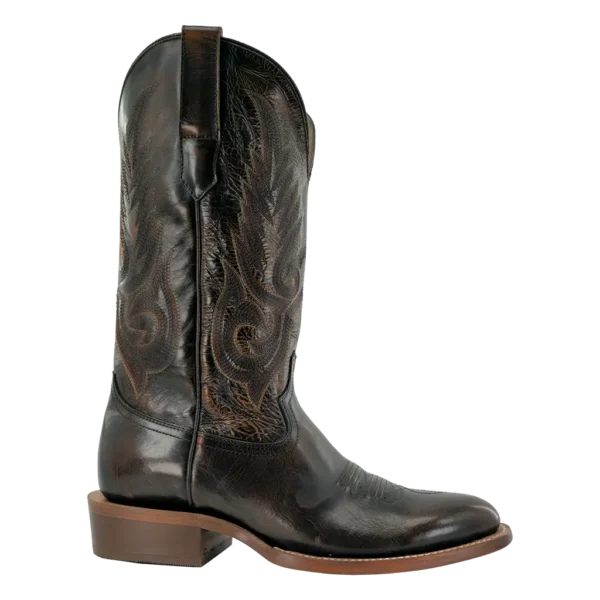 R. Watson Magic Brown Cowhide Cowboy Boot – Narrow Square Toe