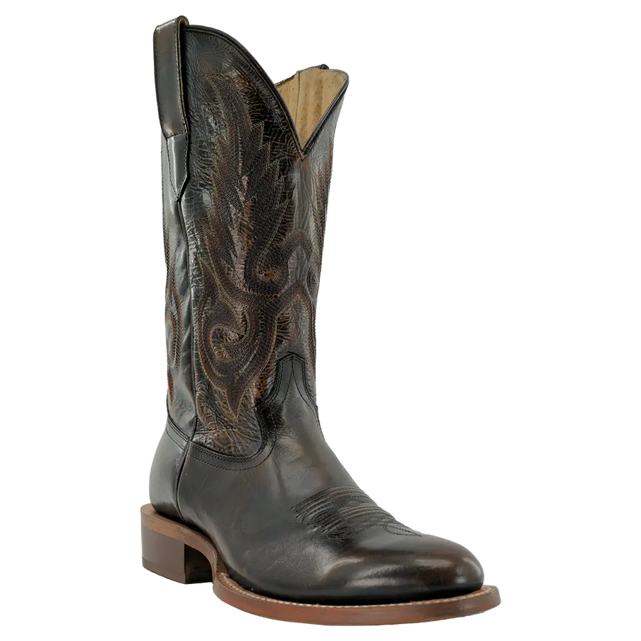 R. Watson Magic Brown Cowhide Cowboy Boot – Narrow Square Toe