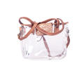 Floral Tooled Leather Clear Bag -Western Stadium Tote